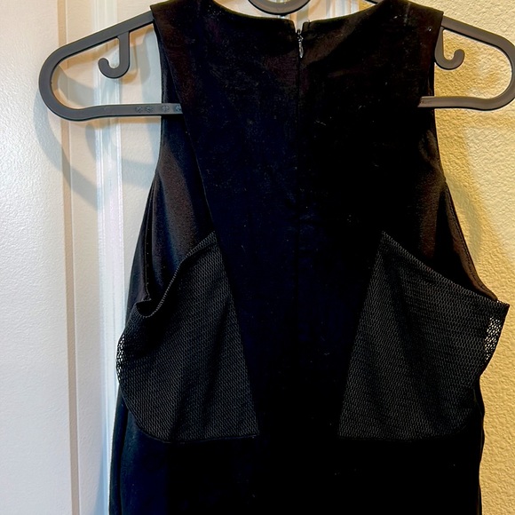 LucyParis Black bodycon Dress with mesh accents - Picture 4 of 5